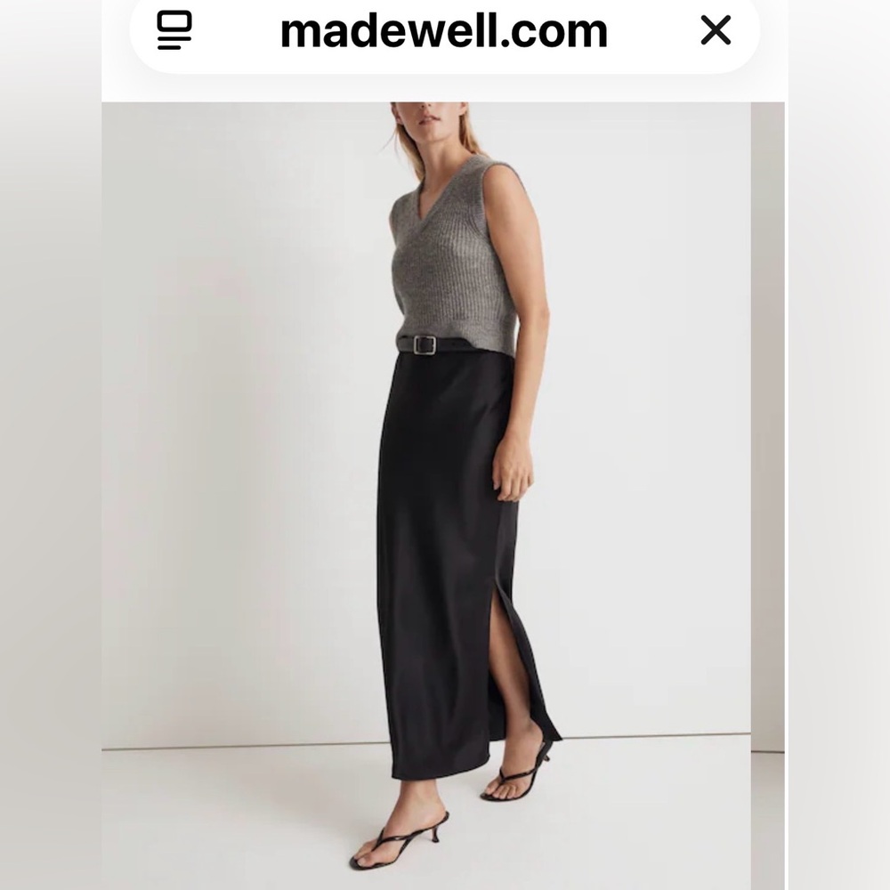 Madewell Women's Black Maxi Skirt NWT